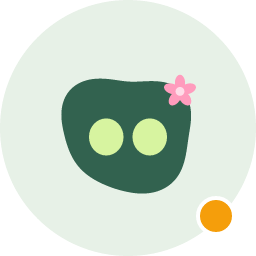 Fluid flower profile avatar with an away badge